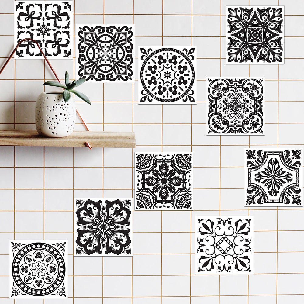 Bathroom Wall Decals and Tile Stickers Set of 10 by HitMyNeed
