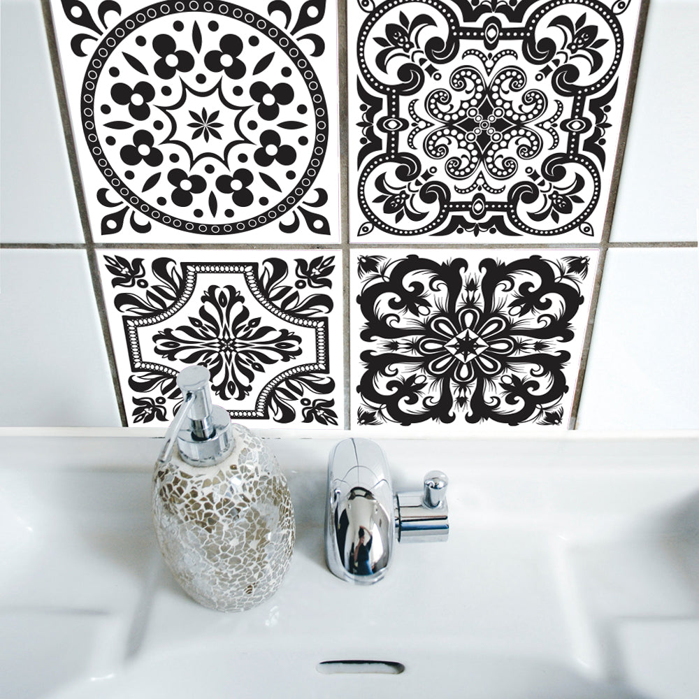 Bathroom Wall Decals and Tile Stickers Set of 10 by HitMyNeed