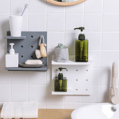 Bathroom Wall Shelf Rack - No-Drill Storage Organizer by HitMyNeed