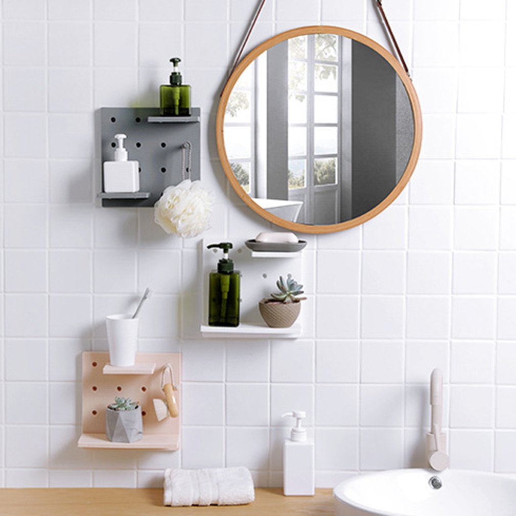 Bathroom Wall Shelf Rack - No-Drill Storage Organizer by HitMyNeed