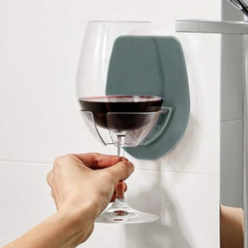 Bathroom Wine Glass Holder Shower Shelf Rack by HitMyNeed