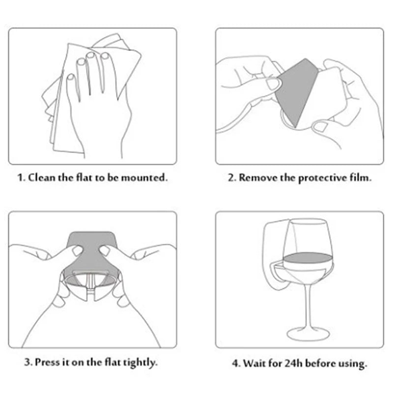 Bathroom Wine Glass Holder Shower Shelf Rack by HitMyNeed