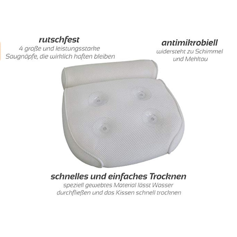 Bathtub Cushion Neck and Back Support Pillow by HitMyNeed