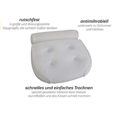 Bathtub Cushion Neck and Back Support Pillow by HitMyNeed