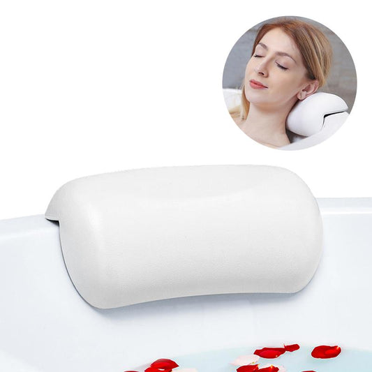 Bathtub Pillow with Suction Cups for Neck Support by HitMyNeed
