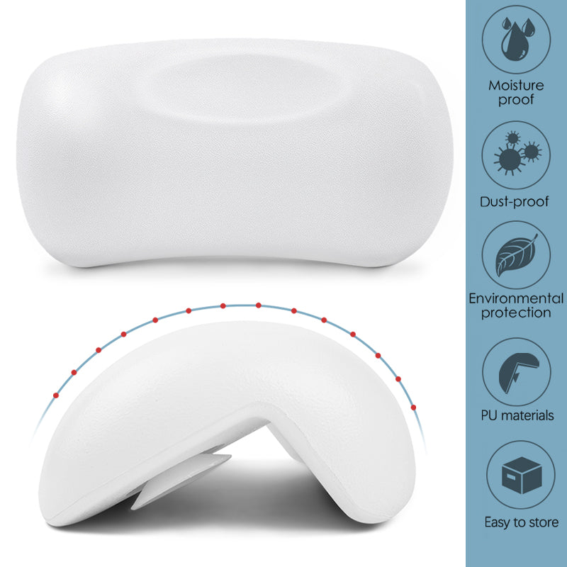 Bathtub Pillow with Suction Cups for Neck Support by HitMyNeed