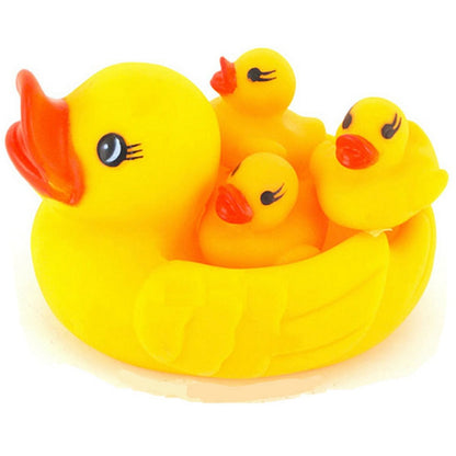 Bathtub Rubber Duckies Squeak Toy Set (4 Pack) by HitMyNeed