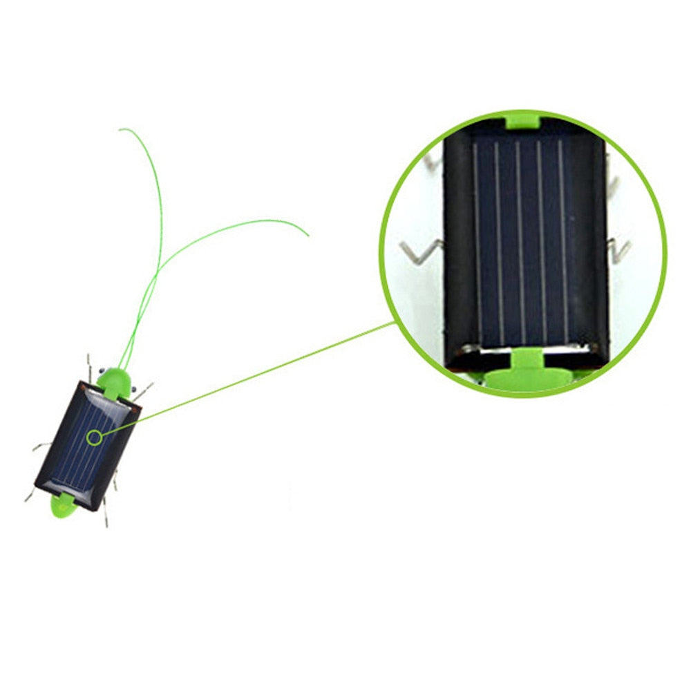 Battery-Free Solar Grasshopper Bug Toy by HitMyNeed