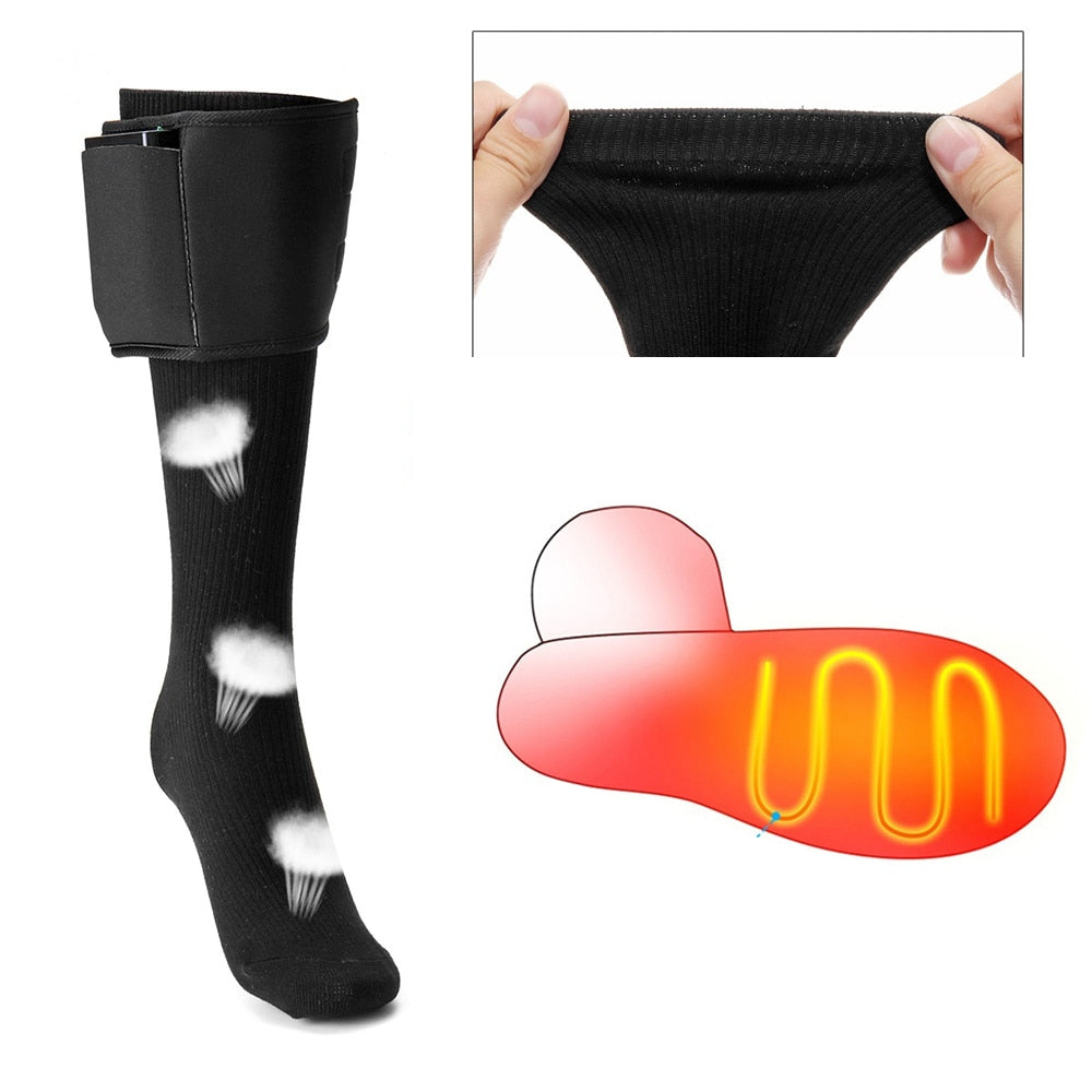 Battery Heated Socks with Foot Warmers by HitMyNeed