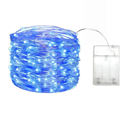 Battery LED Copper Wire Fairy Lights for Decor blue 3m by HitMyNeed