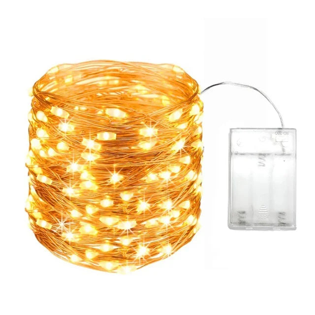 Battery LED Copper Wire Fairy Lights for Decor warm 3m by HitMyNeed
