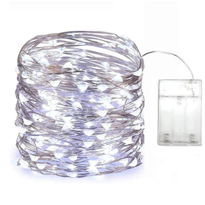 Battery LED Copper Wire Fairy Lights for Decor white 3m by HitMyNeed