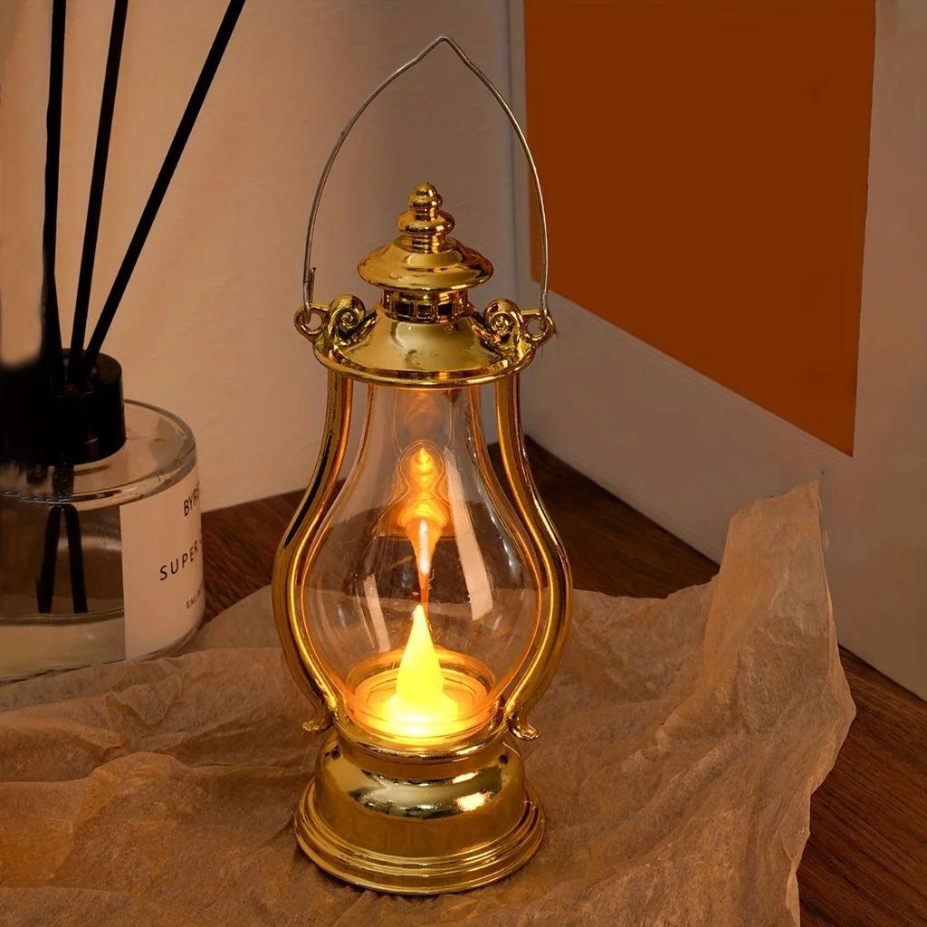 Battery LED Retro Oil Lamp Portable Decorative Light by HitMyNeed