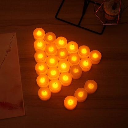 Battery LED Tea Lights Candles, 24 Pack by HitMyNeed