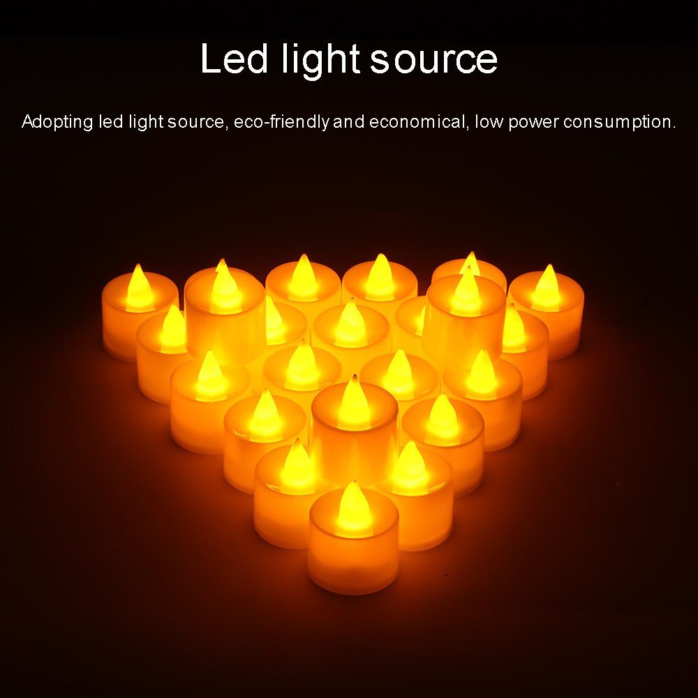 Battery LED Tea Lights Candles, 24 Pack by HitMyNeed