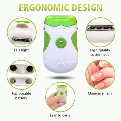Battery Operated Electric Nail Clipper for Kids & Adults by HitMyNeed