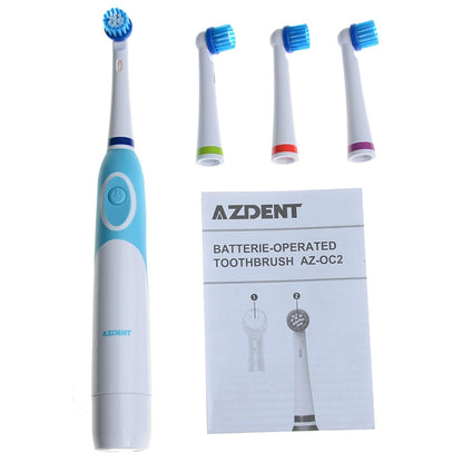 Battery Operated Electric Toothbrush with 4 Heads by HitMyNeed