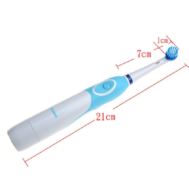 Battery Operated Electric Toothbrush with 4 Heads by HitMyNeed