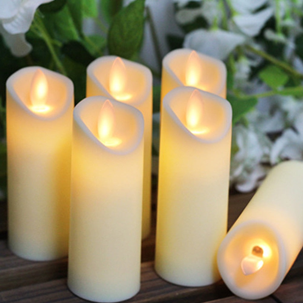 Battery Operated Flameless LED Pillar Candle by HitMyNeed