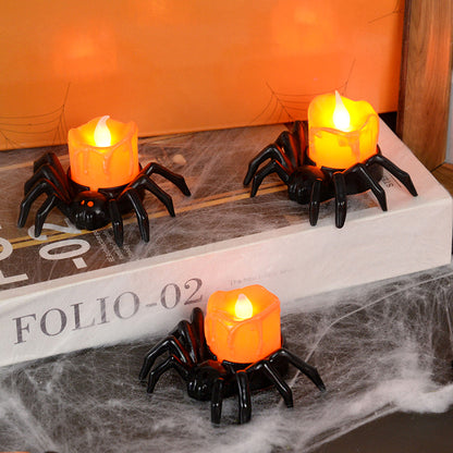 Battery Operated Spider Halloween Tealight Candle by HitMyNeed