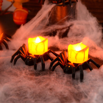 Battery Operated Spider Halloween Tealight Candle by HitMyNeed