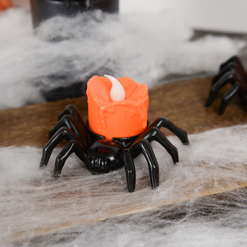 Battery Operated Spider Halloween Tealight Candle by HitMyNeed