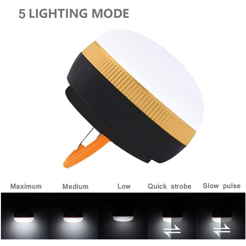 Battery Powered Hanging Tent Light with Hook by HitMyNeed