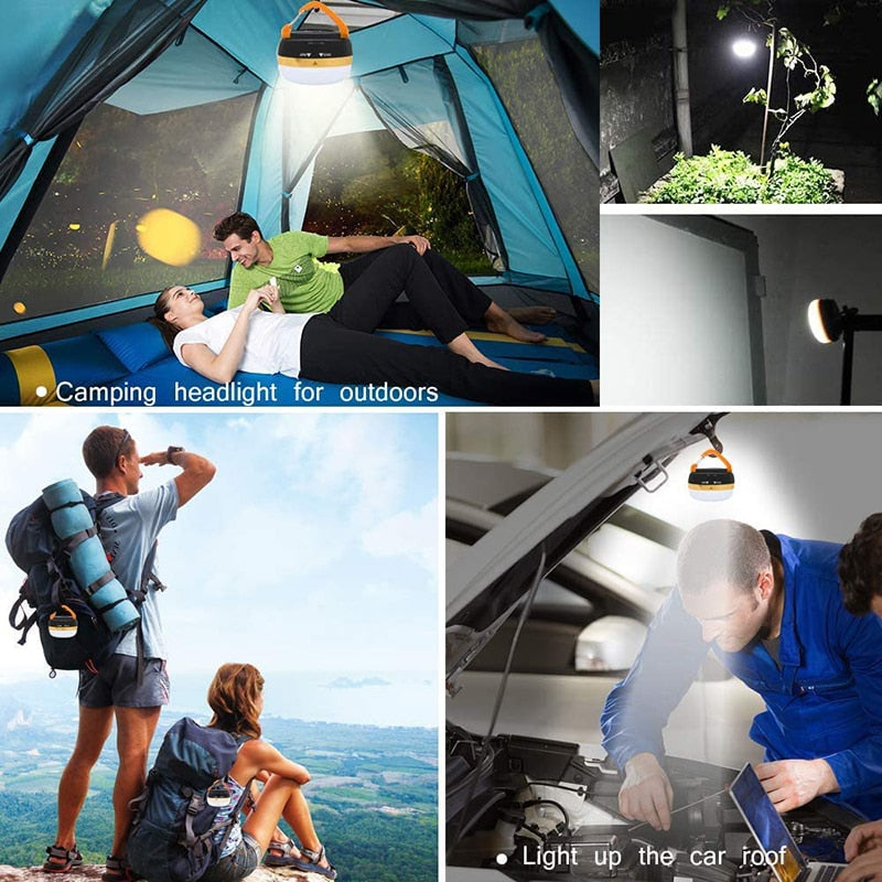 Battery Powered Hanging Tent Light with Hook by HitMyNeed