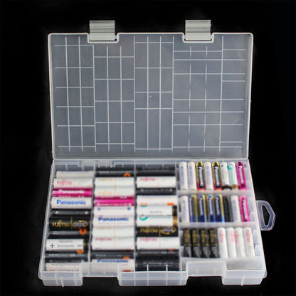 Battery Storage Case for 60 AA & 40 AAA Cells by HitMyNeed