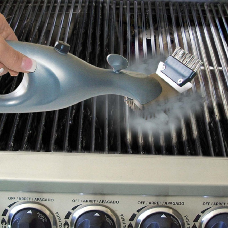 BBQ Grill Brush with Steel Bristles and Dual Head by HitMyNeed