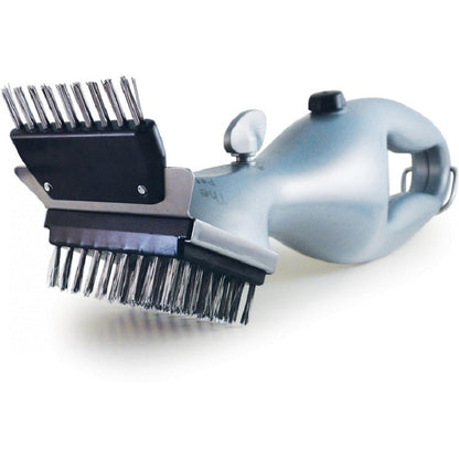 BBQ Grill Brush with Steel Bristles and Dual Head by HitMyNeed
