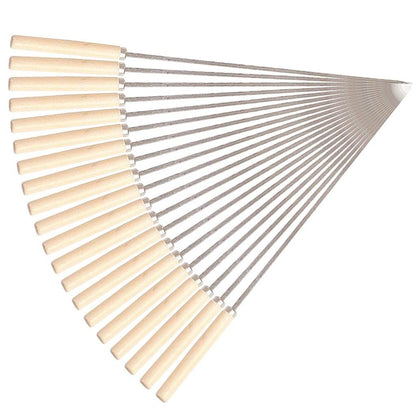 BBQ Stainless Steel Skewers with Wooden Handles (20pcs) by HitMyNeed