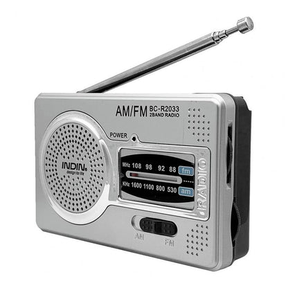BC-R2033 Portable AM FM Radio with Telescopic Antenna by HitMyNeed