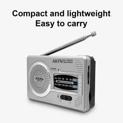 BC-R2033 Portable AM FM Radio with Telescopic Antenna by HitMyNeed