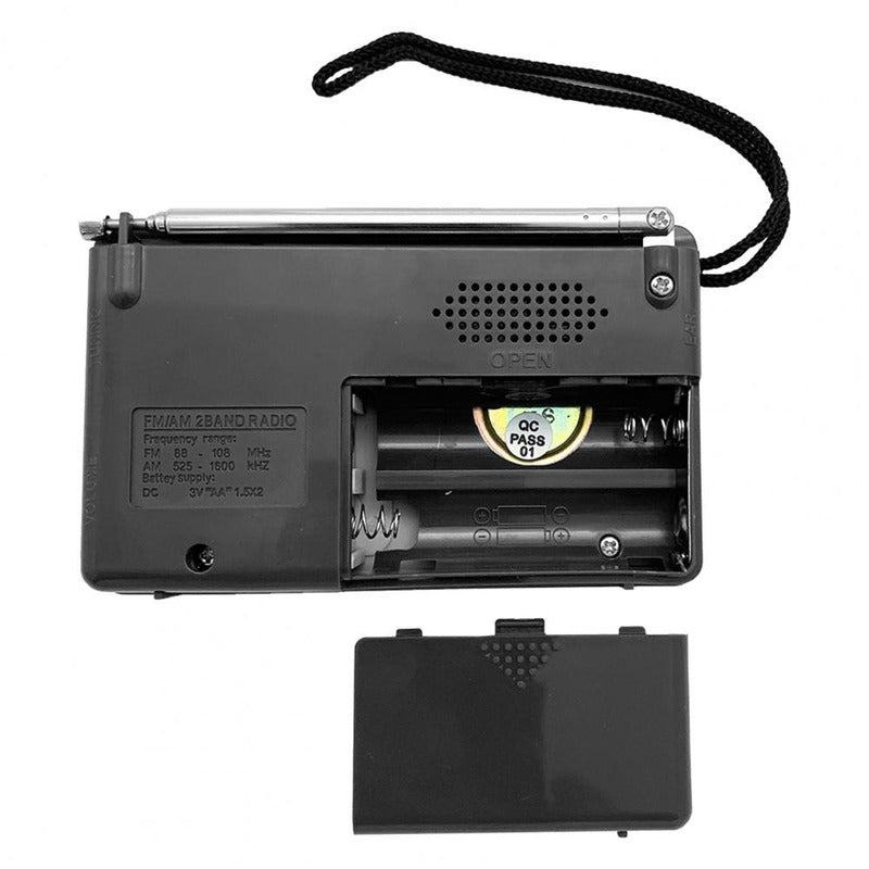 BC-R2033 Portable AM FM Radio with Telescopic Antenna by HitMyNeed