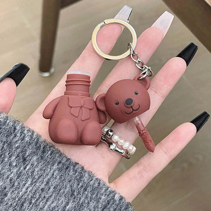 Bear Keychain Matte Velvet Lip Mud Glaze by HitMyNeed