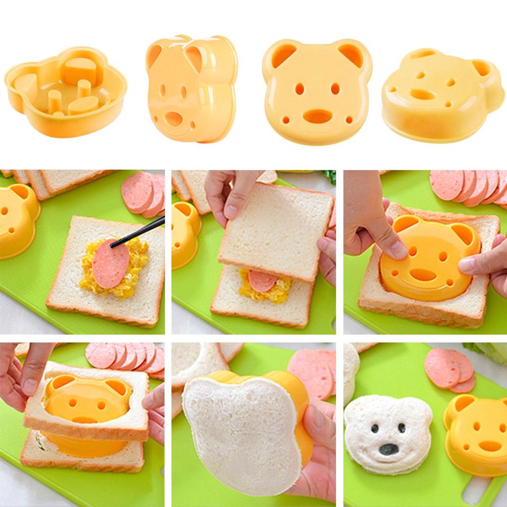 Bear Sandwich Cutter Crust Remover Bread Mold by HitMyNeed