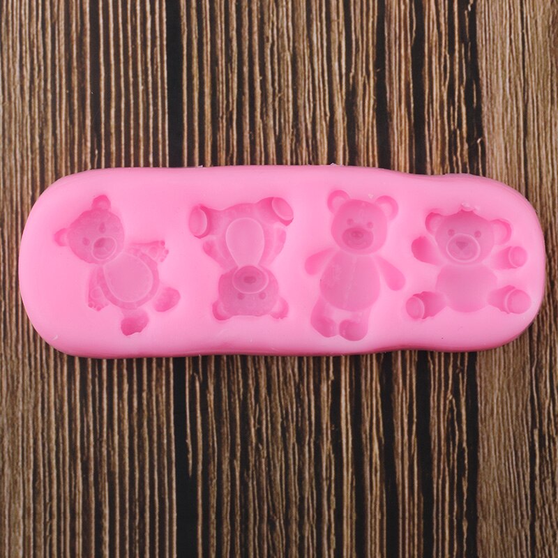 Bear Silicone Baking Mold with 4 Cute Designs by HitMyNeed