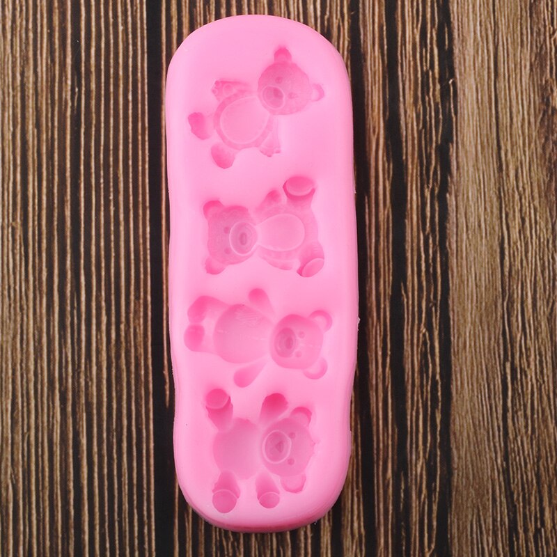 Bear Silicone Baking Mold with 4 Cute Designs by HitMyNeed