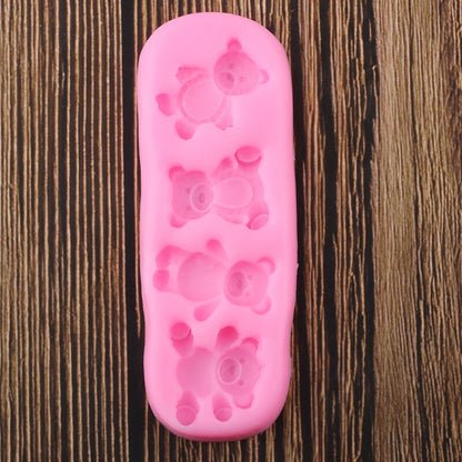 Bear Silicone Baking Mold with 4 Cute Designs by HitMyNeed