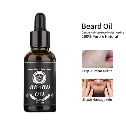 Beard Growth & Grooming Care Kit for Fuller Beards by HitMyNeed