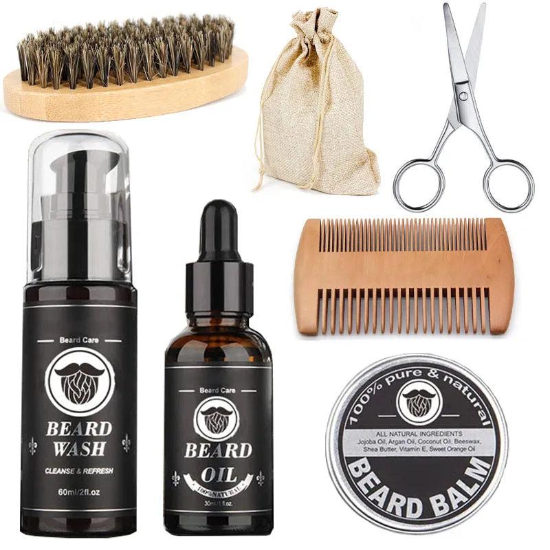 Beard Growth & Grooming Care Kit for Fuller Beards by HitMyNeed
