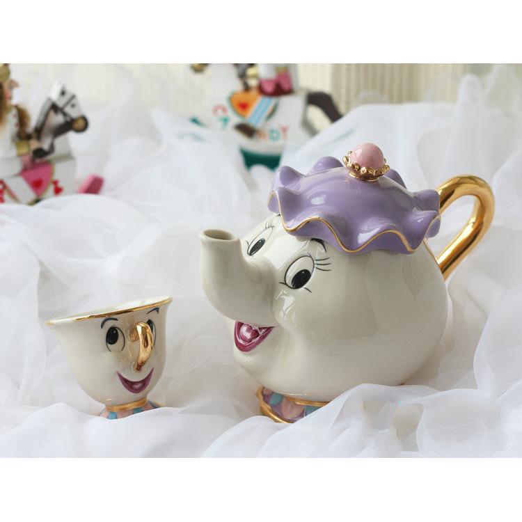 Beauty and the Beast Ceramic Teapot Set by HitMyNeed