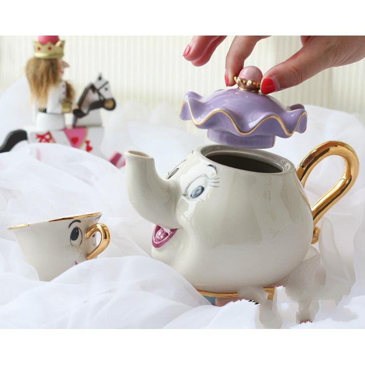 Beauty and the Beast Ceramic Teapot Set by HitMyNeed