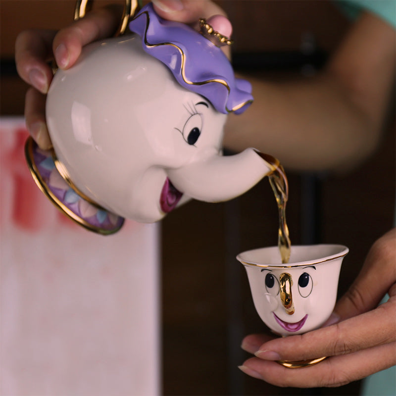 Beauty and the Beast Ceramic Teapot Set by HitMyNeed