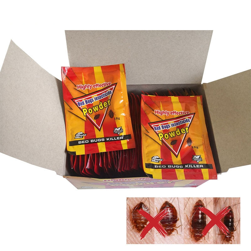 Bed Bug Killer Powder Set (50 Sachets) by HitMyNeed