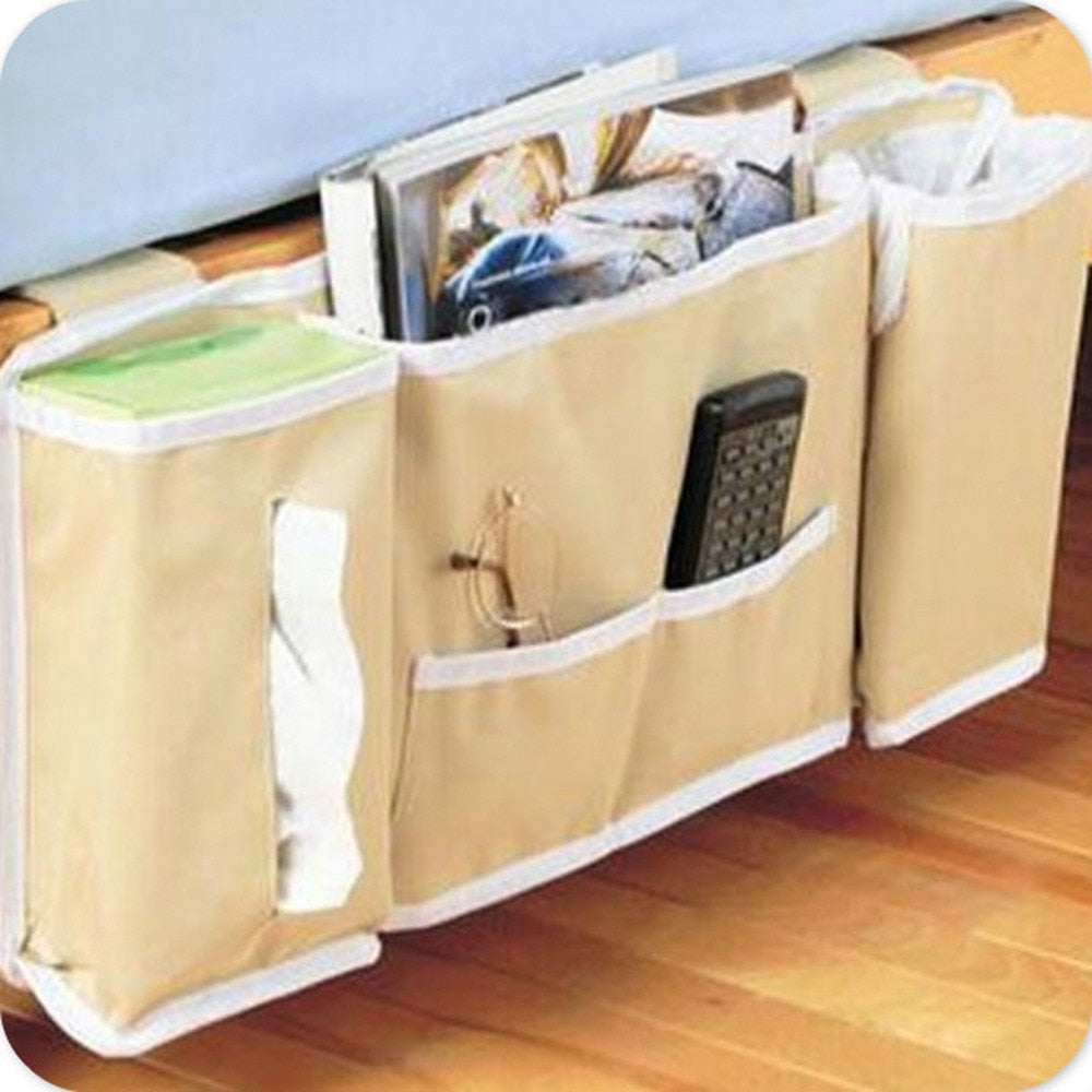 Bedside Hanging Organizer with Tissue Dispenser by HitMyNeed
