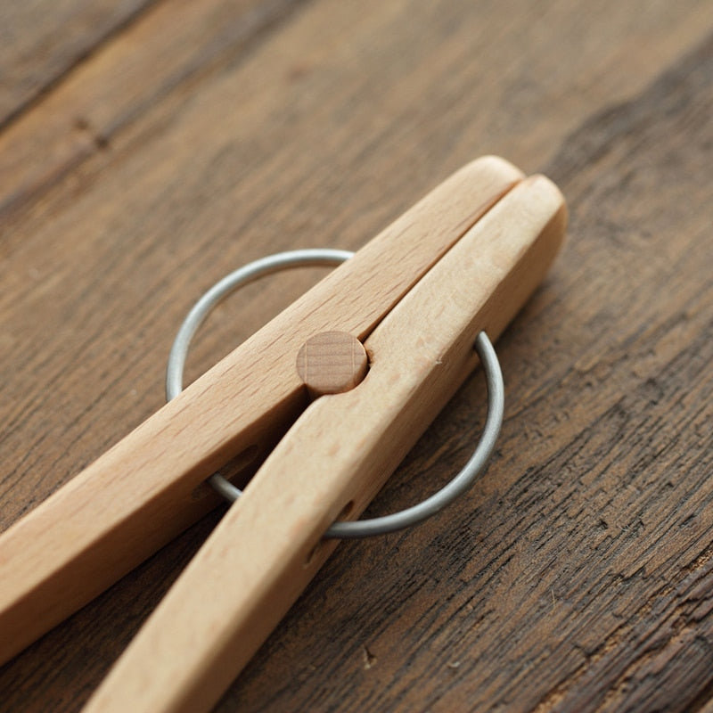 Beechwood Kitchen Tongs 25cm by HitMyNeed