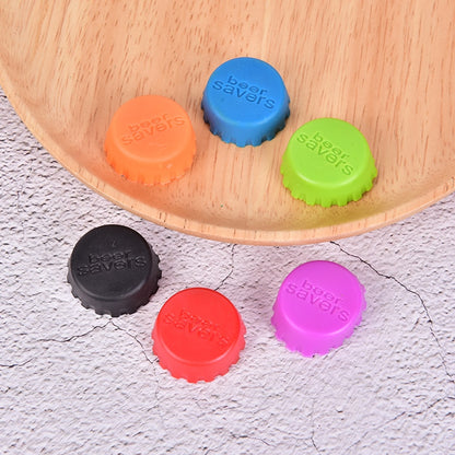 Beer Savers Reusable Silicone Beer Caps (6 Pack) by HitMyNeed