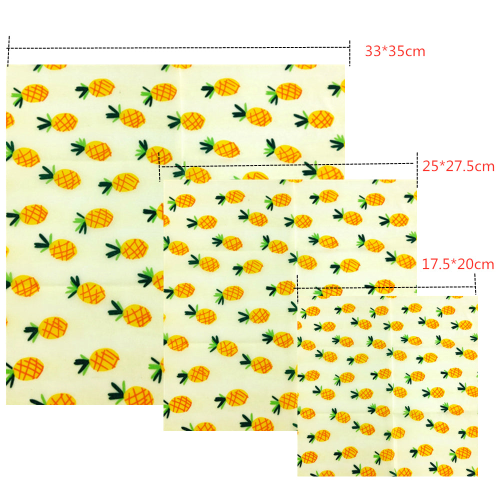 Beeswax Reusable Sandwich Wraps Set (3 Pieces) by HitMyNeed